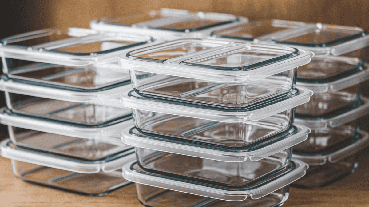 for fresh meal prep, showing meal prep containers with compartments for food storage
